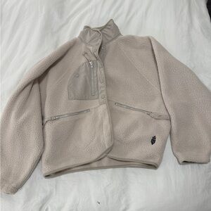 Free People Movement Cream Sherpa Fleece Jacket